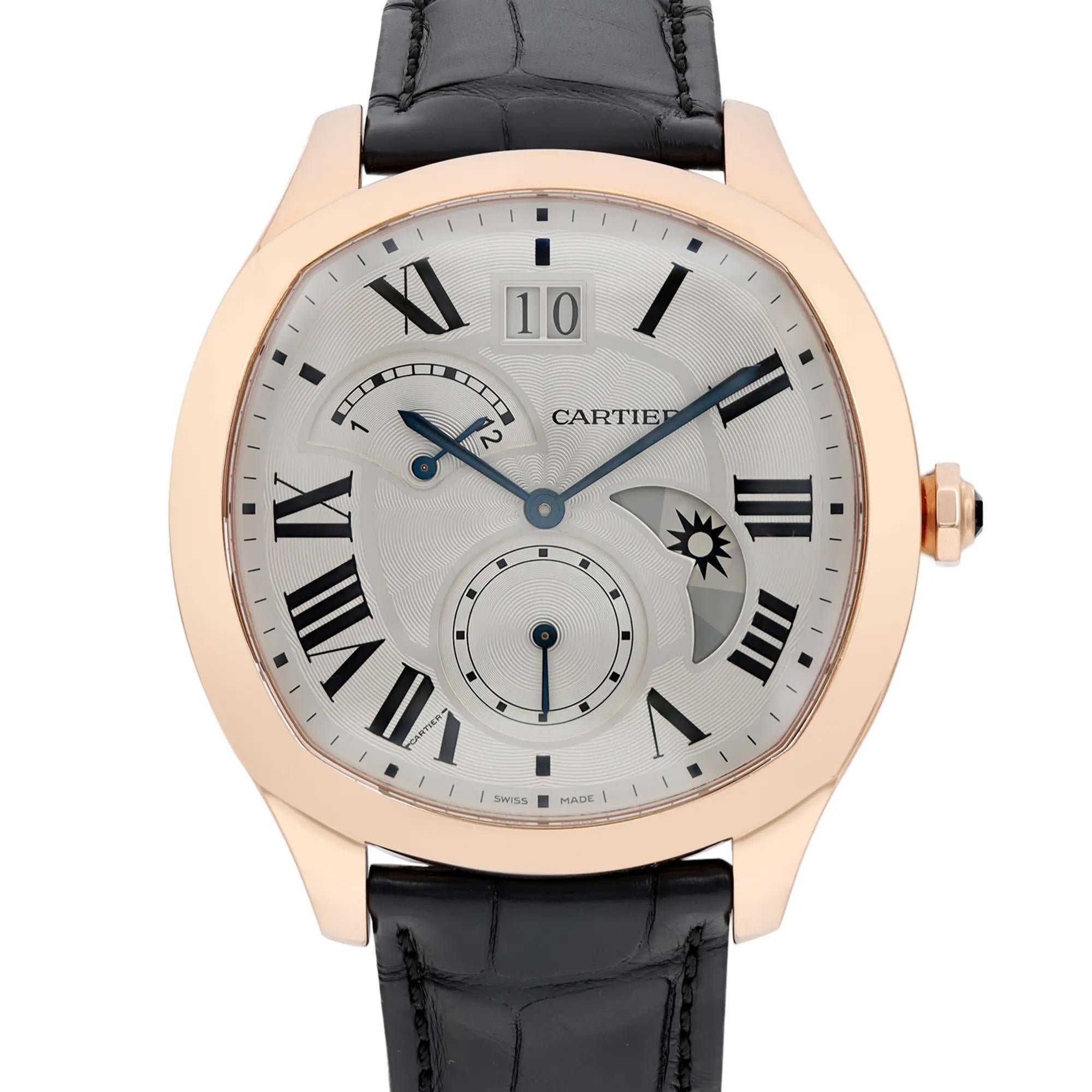 Pre-owned like new excellent condition. Comes with an original box but no papers. 

General Information
Brand: Cartier
Model: Cartier Drive De
Type: Wristwatch
Style: Luxury
Department: Men
Country/Region of Manufacture: Switzerland
Vintage: No
Year