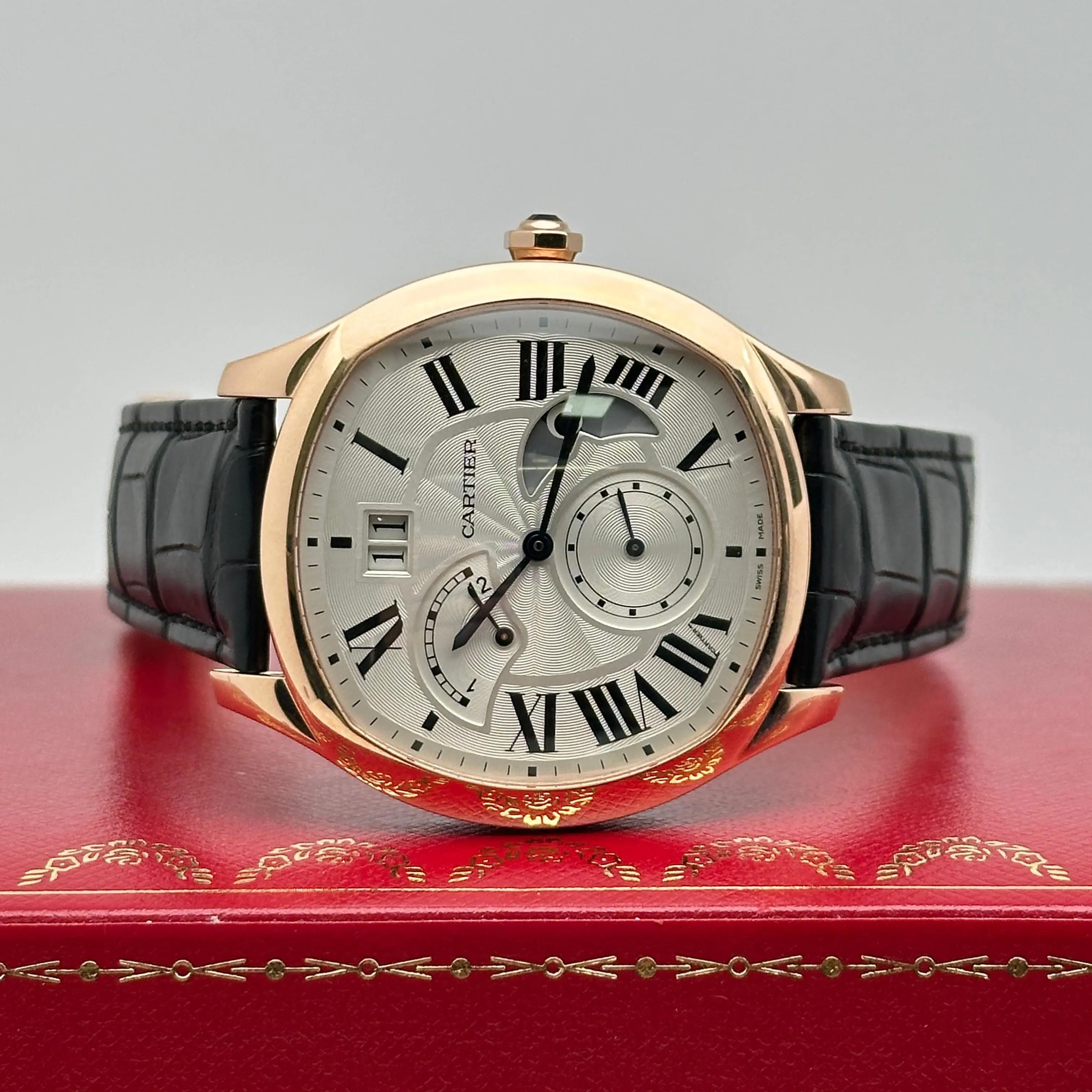 Cartier Dirve De 40MM 18K Rose Gold Silver Dial Automatic Men Watch WGNM0005 3