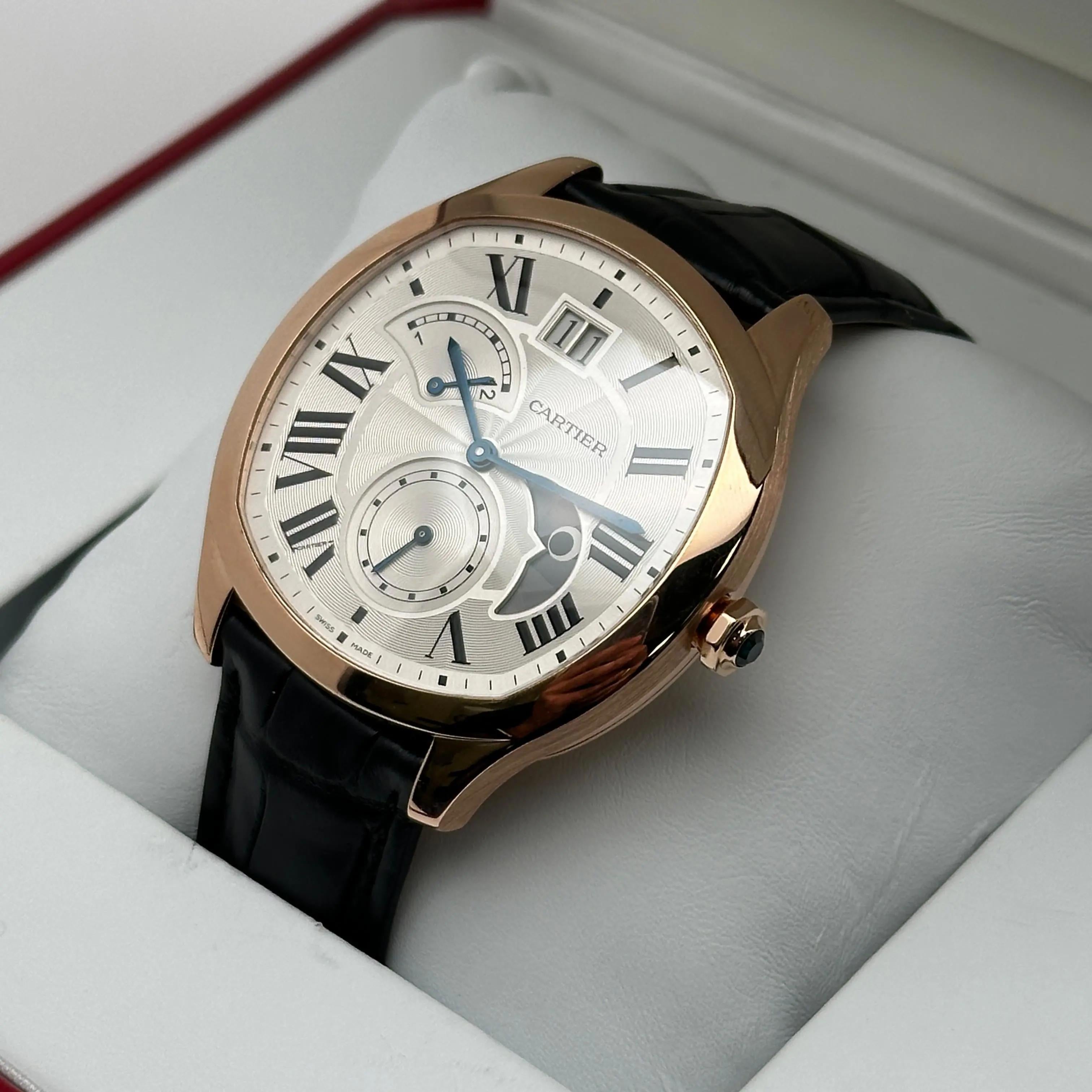 Cartier Dirve De 40MM 18K Rose Gold Silver Dial Automatic Men Watch WGNM0005 4