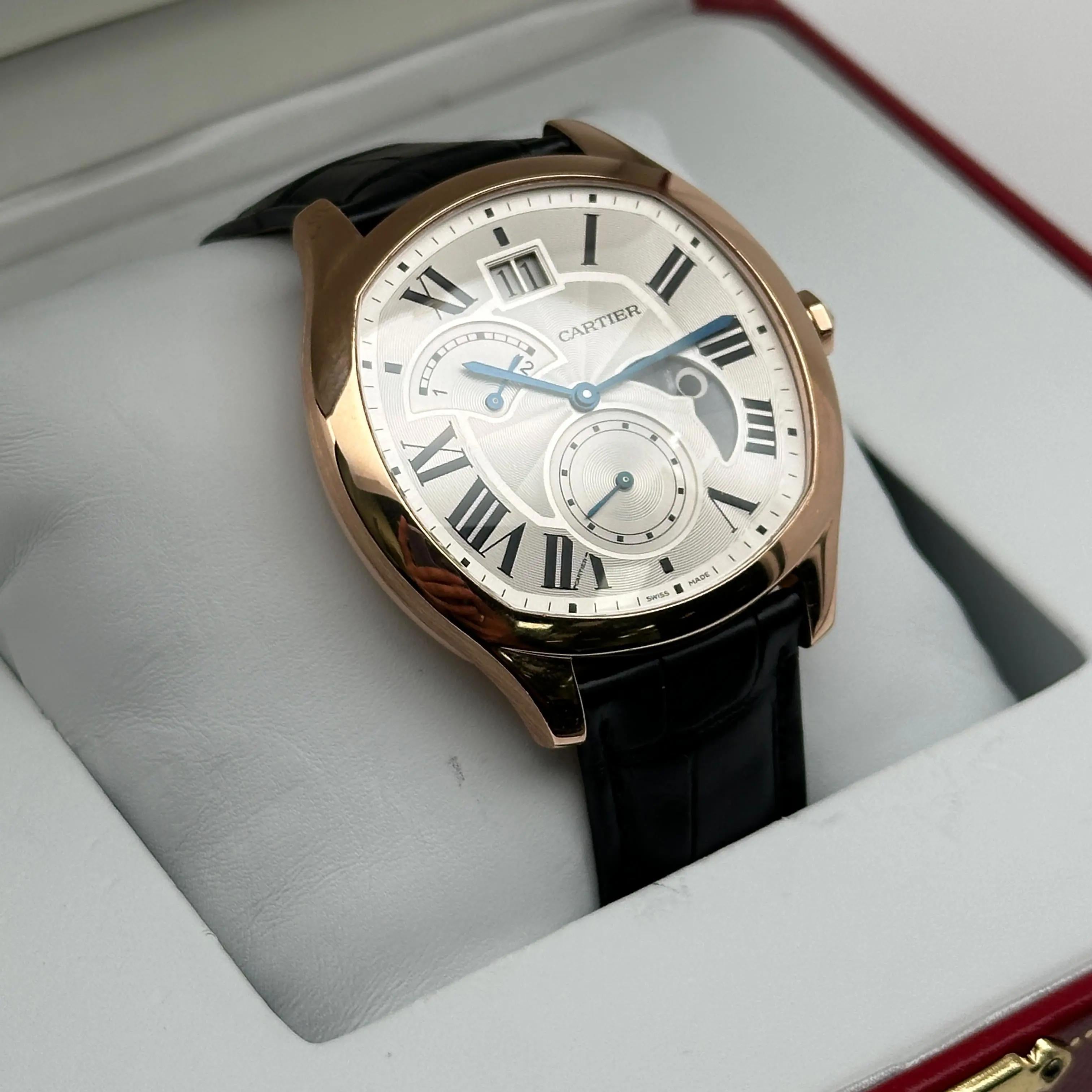 Cartier Dirve De 40MM 18K Rose Gold Silver Dial Automatic Men Watch WGNM0005 5