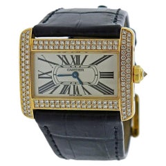 Montre Cartier Divan en or et diamants WA301071