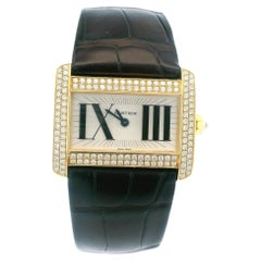 Cartier Divan WA301471 18K Yellow gold Ladies Watch Box & Papers