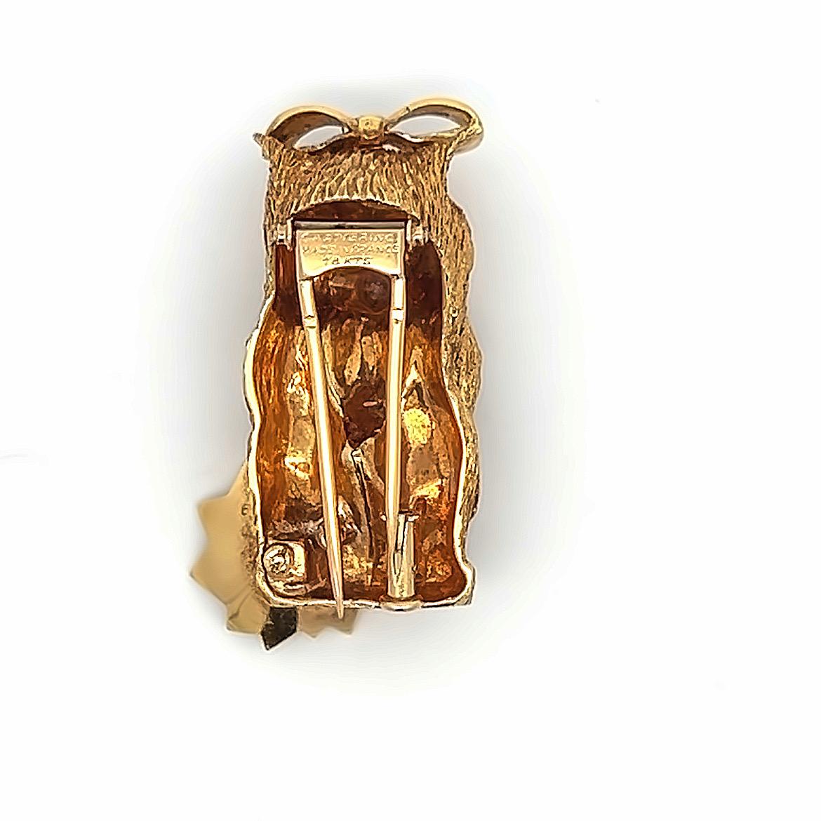 Broche Perro Cartier en venta 2