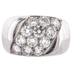 princess house 5634 Cartier Dome Ring 18k White Gold with Diamonds