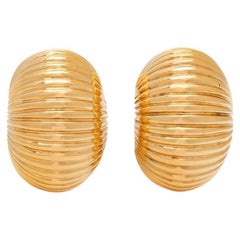 Cartier Dome Yellow Gold Earclips