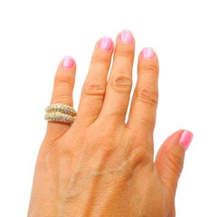 Cartier Double-Band Ring 18k Gold Diamond