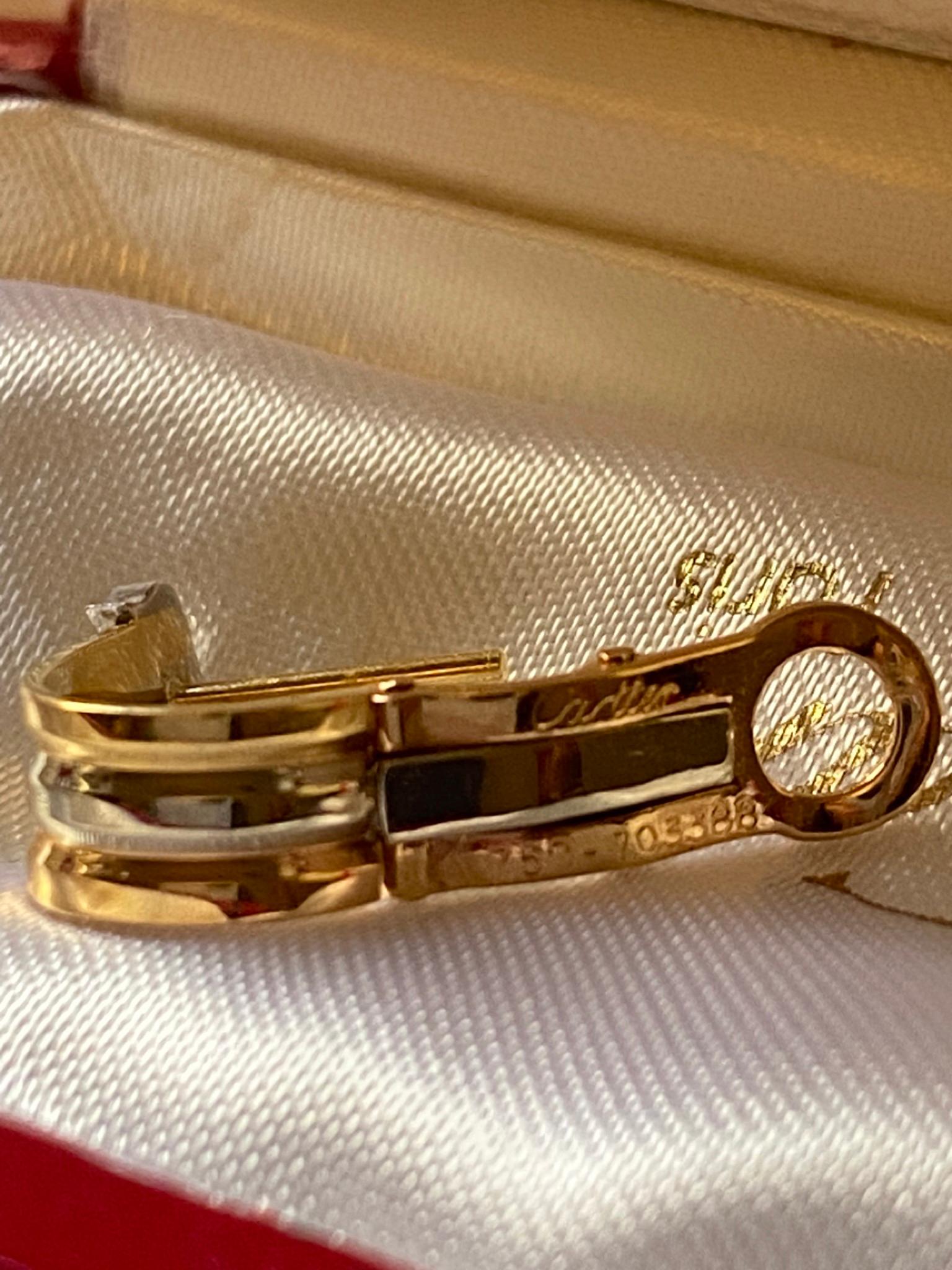 De las mujeres Pendientes Cartier Doble C Oro 18K y Diamantes en venta