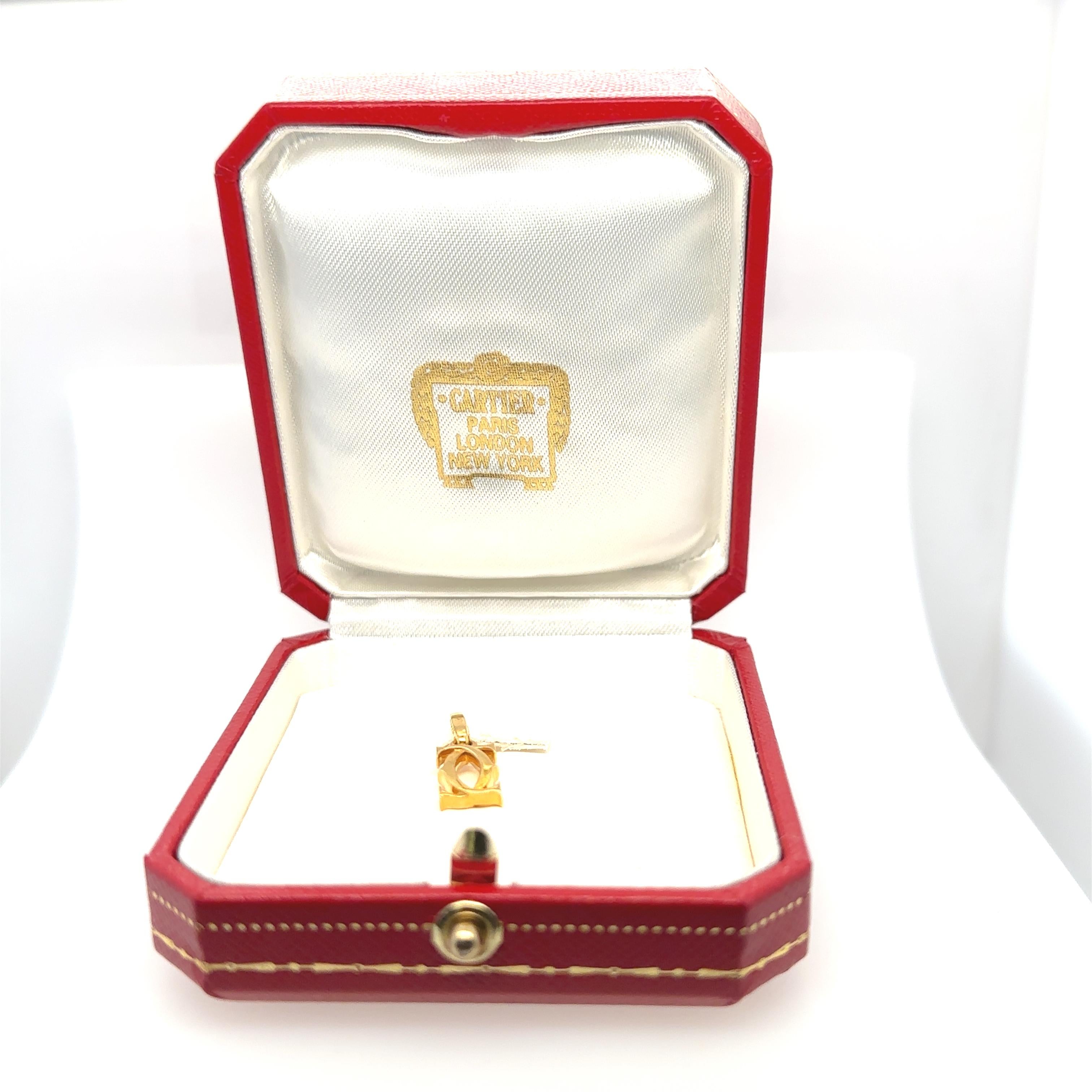 Cartier Double C 18k Gold Charm/Pendant 2