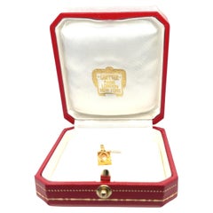 Cartier Double C 18k Gold Charme/Anhänger/Anhänger