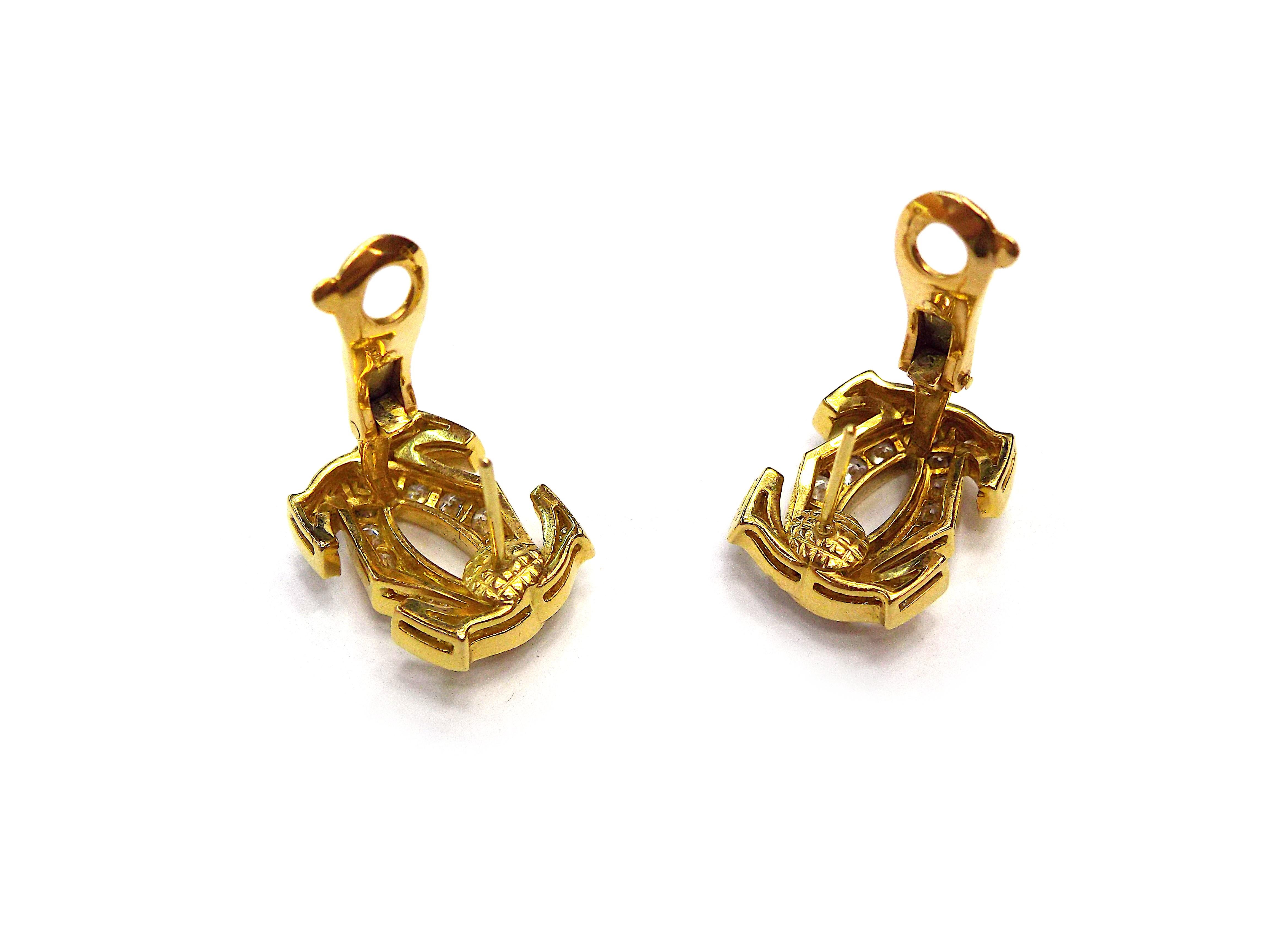 cartier clip on earrings