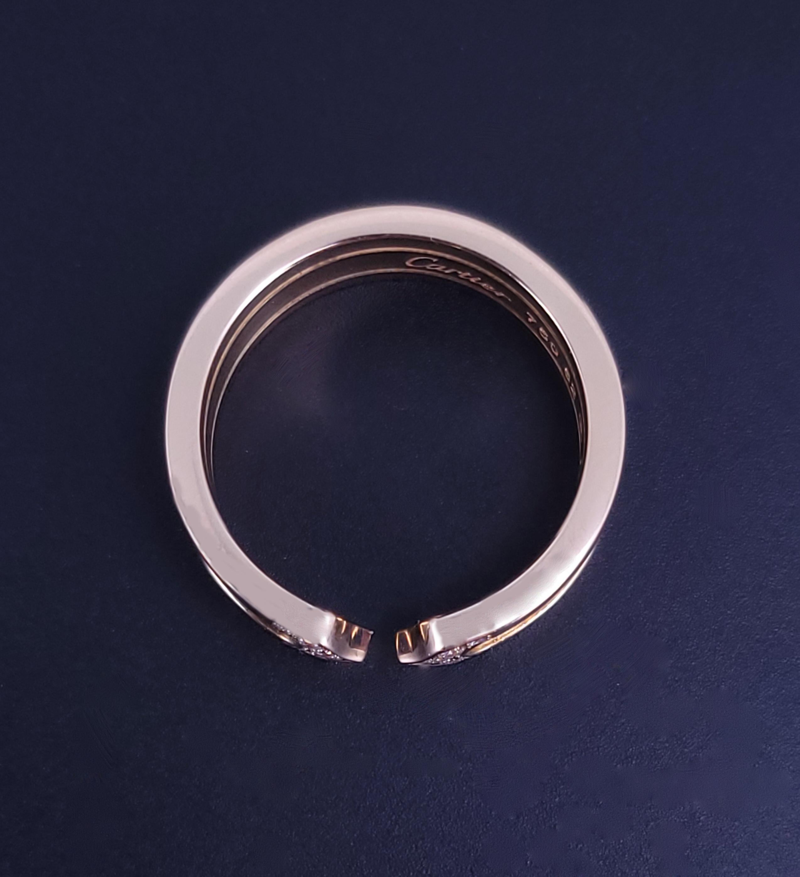 Anello con diamante A.I.C. in oro giallo 18 carati di Cartier in vendita 1