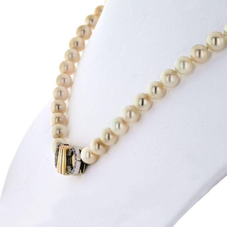 vintage cartier pearl necklace