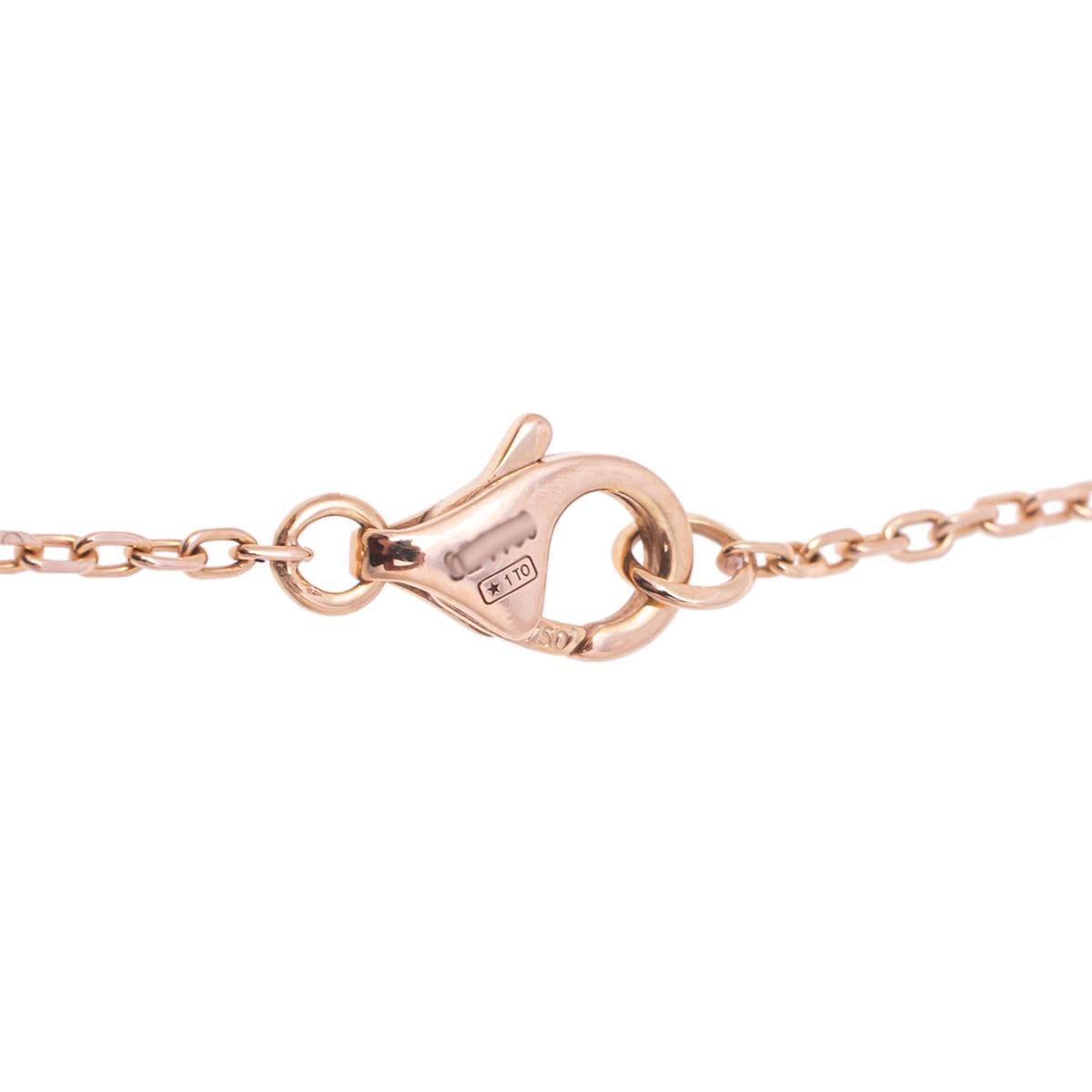 Contemporary Cartier Double C de Cartier Diamond & 18k Rose Gold Logo Bracelet