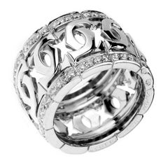 Cartier Double C Diamond White Gold Ring