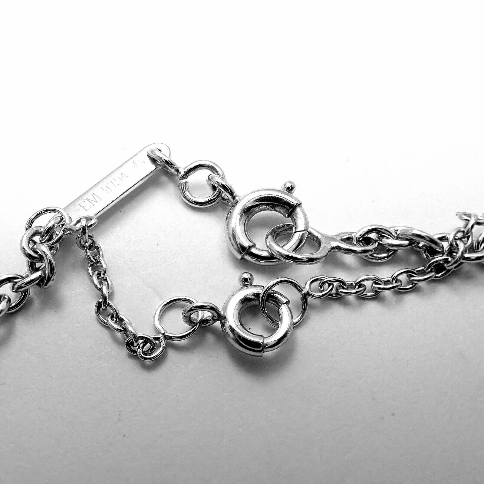Cartier Double C Heart Diamond White Gold Pendant Necklace 1