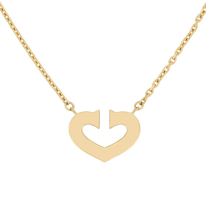 Women's or Men's Cartier Double C Heart Pendant