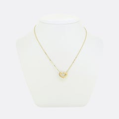 Cartier Double C Heart Pendant Necklace