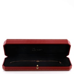 Cartier Double C Logo Bracelet 18k Rose Gold with Diamonds