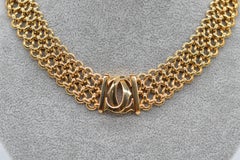 Cartier Double C "Penelope" Three-Row Choker 18K Yellow Gold Unworn