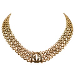 Cartier Double C "Penelope" Three-Row Choker 18K Yellow Gold Unworn