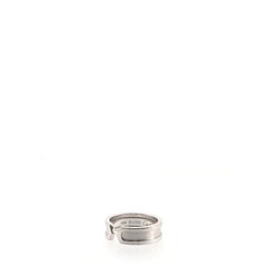 Cartier DOUBLE C Ring 18 Karat White Gold