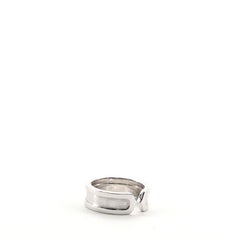 Cartier Double C-Ring 18 Karat White Gold