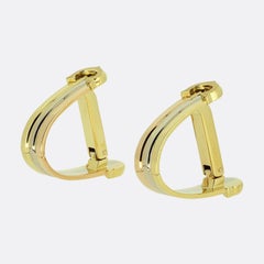 Cartier Double C Tri-Colour Earrings