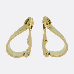 Cartier Double C Vintage Clip On Ohrringe