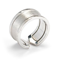 Cartier Double C Wedding Band 18 Karat White Gold