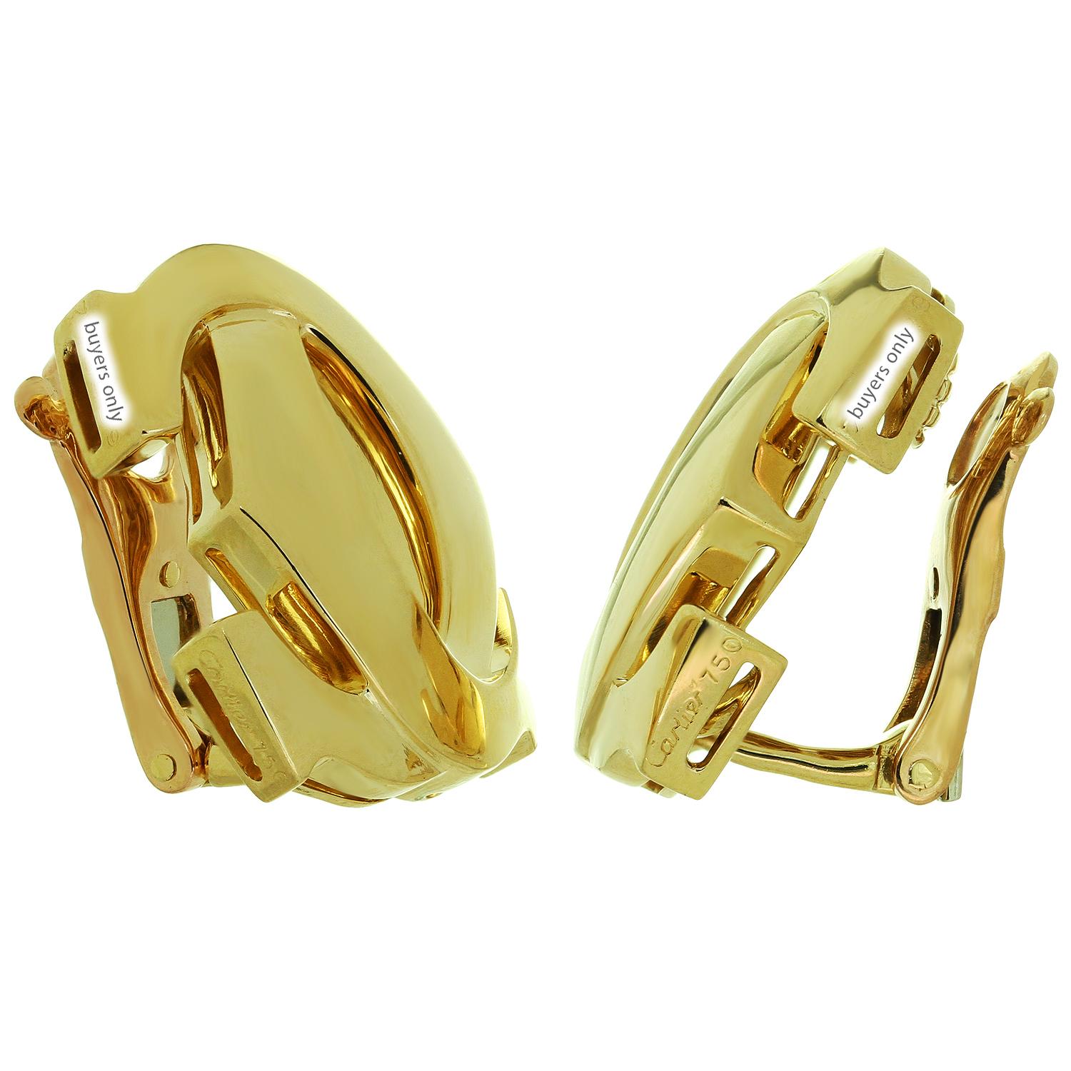 gold double c earrings