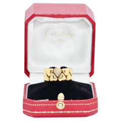 Cartier Doppelherz-Coeur-Ring, 18 Karat Gold mit Diamanten