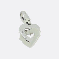 Cartier Double Heart Diamond Charm Pendant