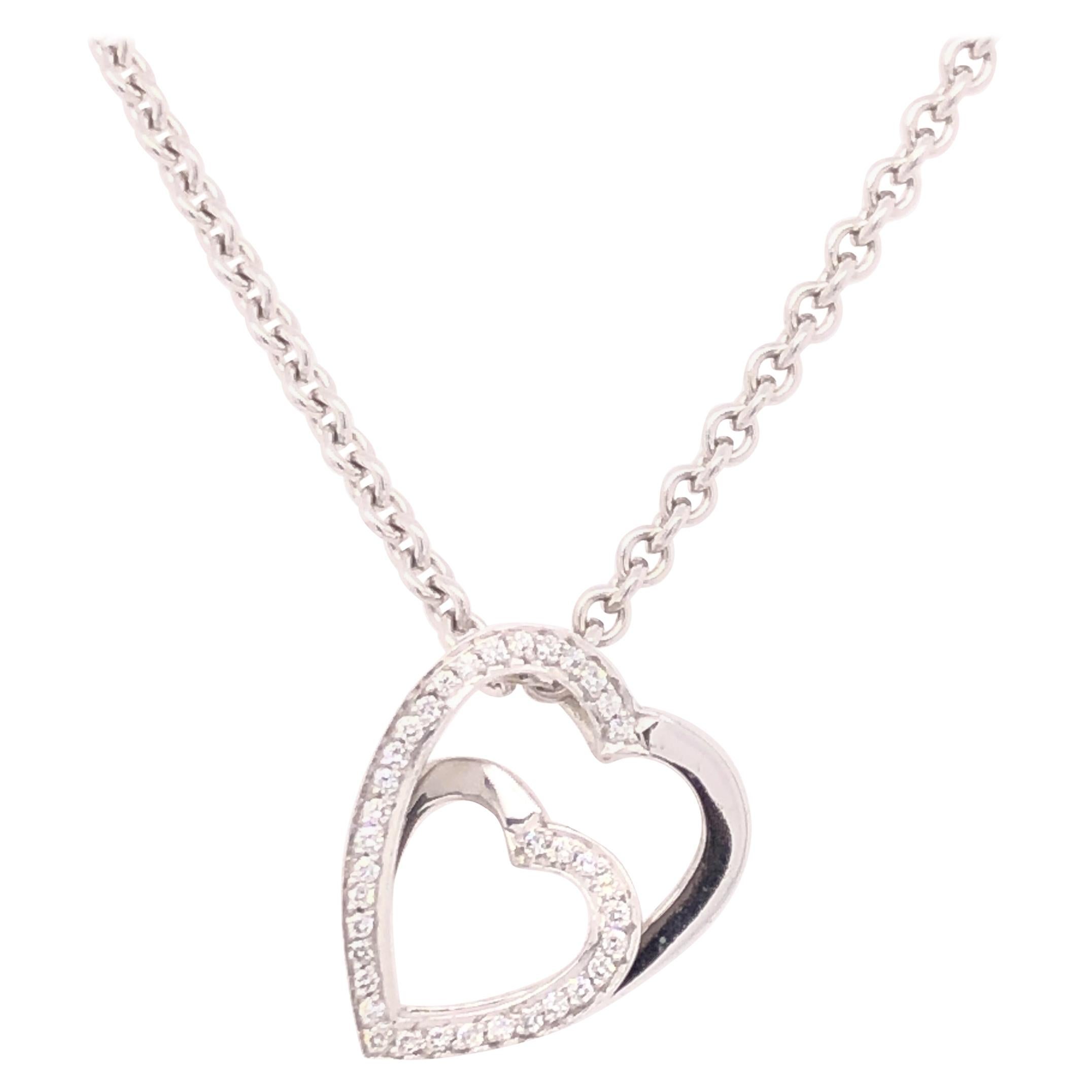 Cartier Double Heart Diamond Necklace