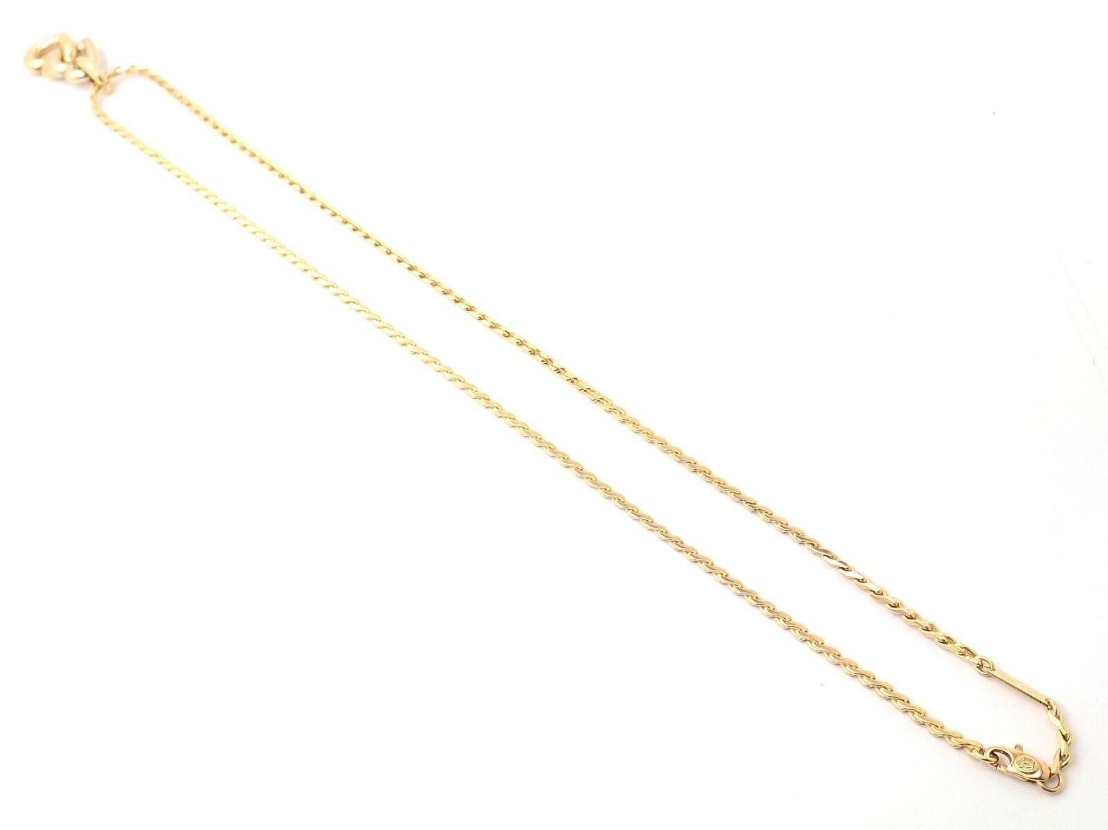 Cartier Double Heart Pendant Chain Yellow and White Gold Necklace For Sale 3