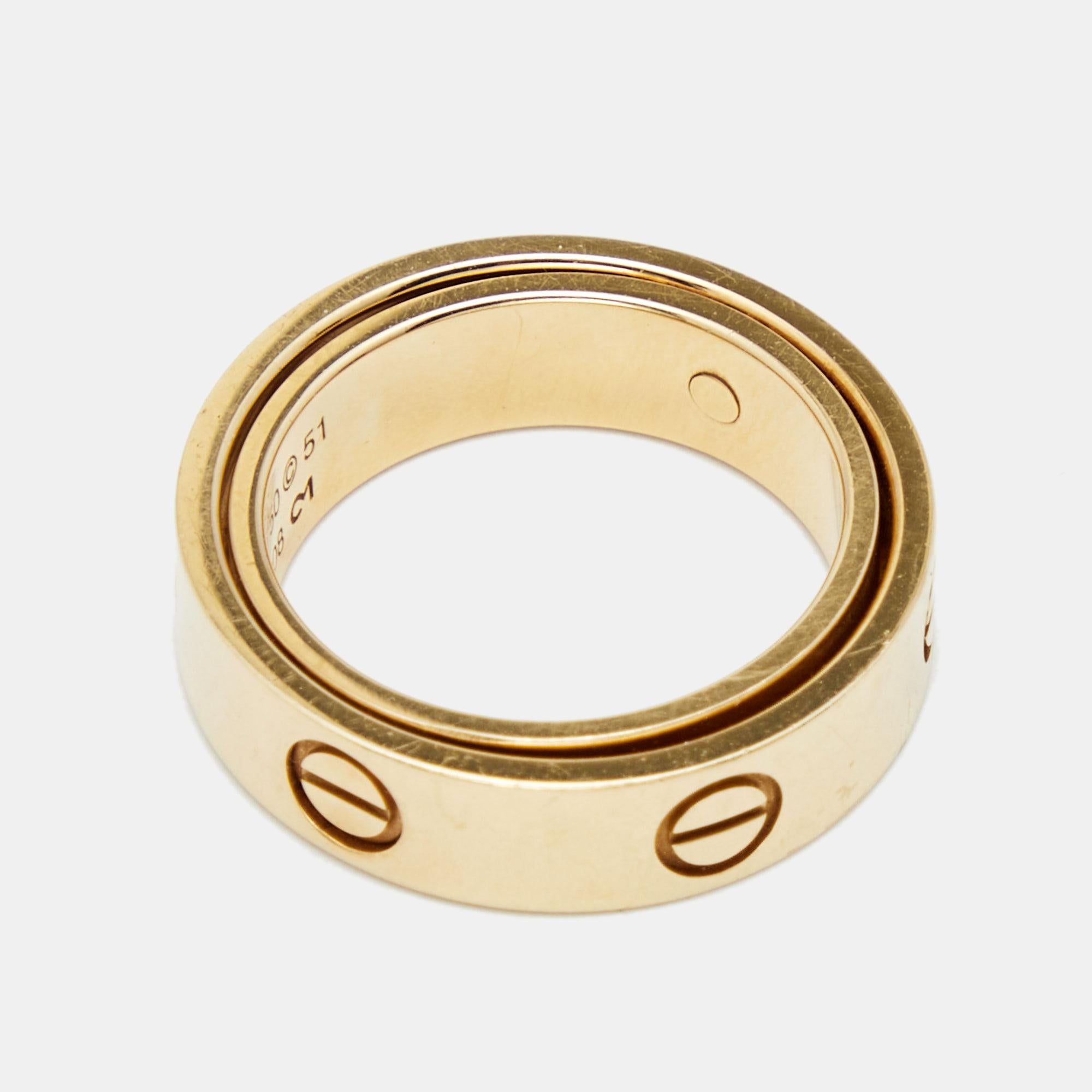 cartier double love ring