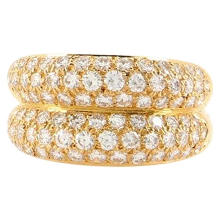 Cartier Double Mimi Ring 18K Yellow Gold and Diamonds at 1stDibs ...