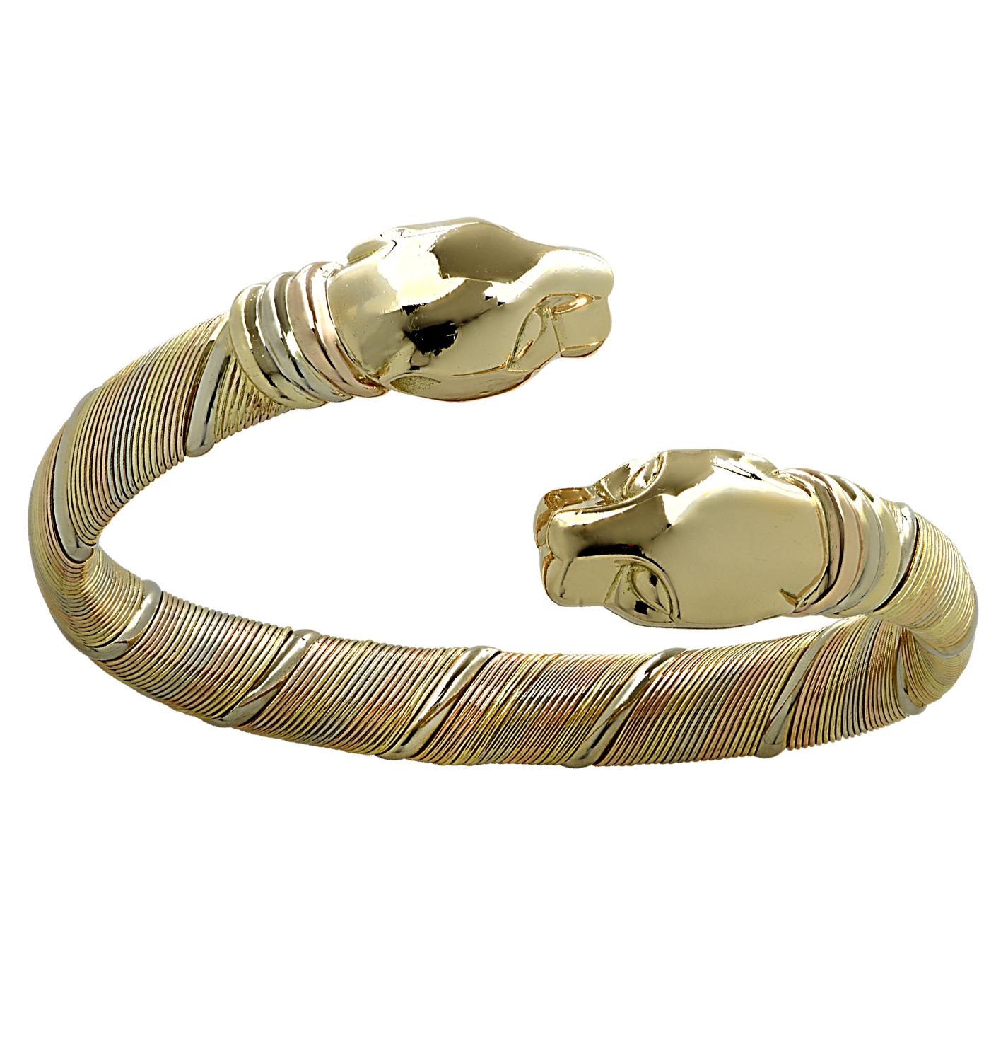 designer double panther bracelet