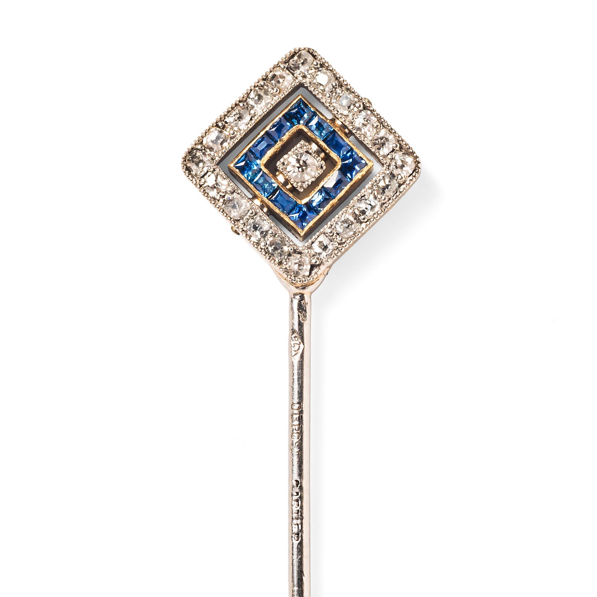Cartier Double-Sided Stickpin, c. 1920 In Good Condition For Sale In Weston, MA