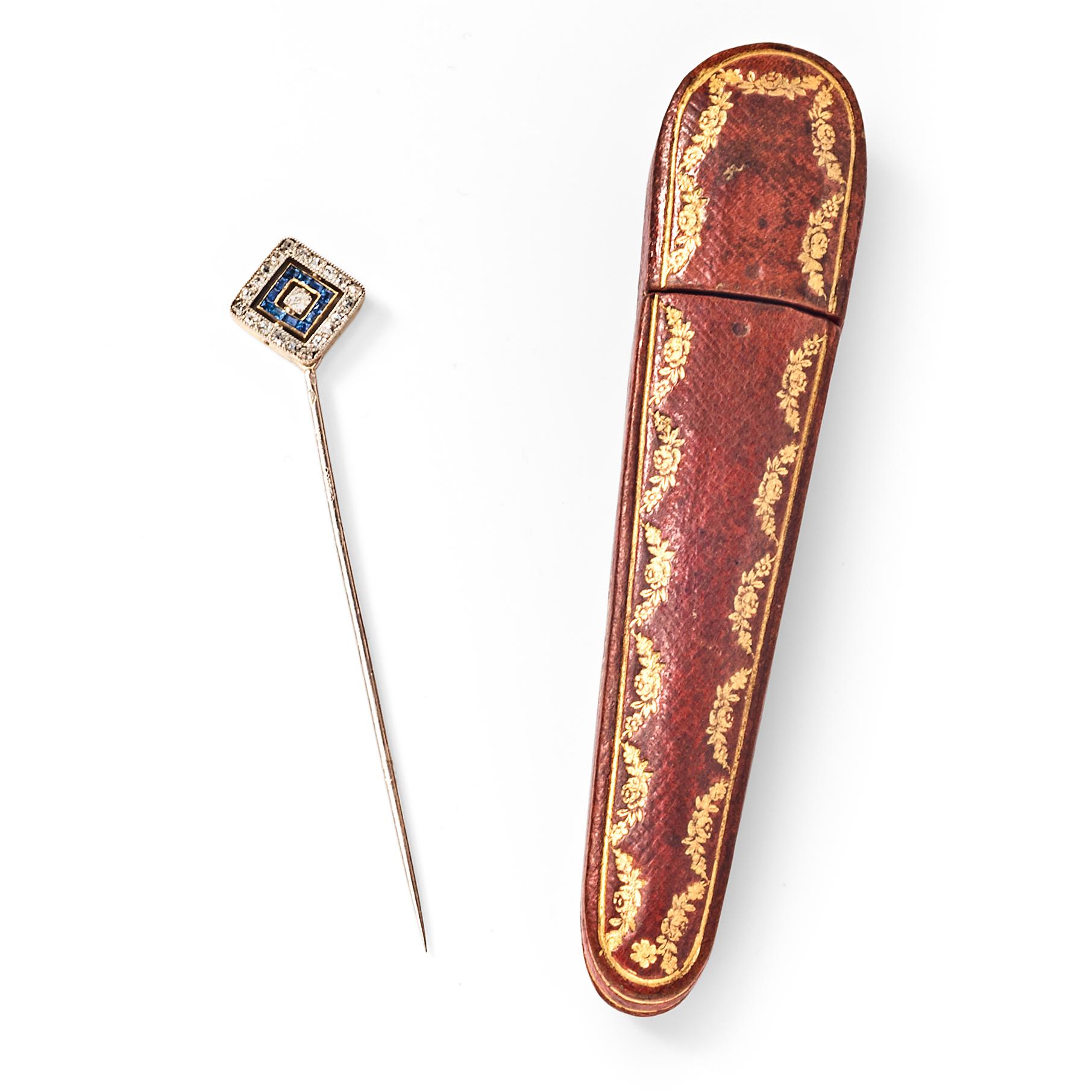 Women's or Men's Cartier Double-Sided Stickpin, c. 1920 For Sale