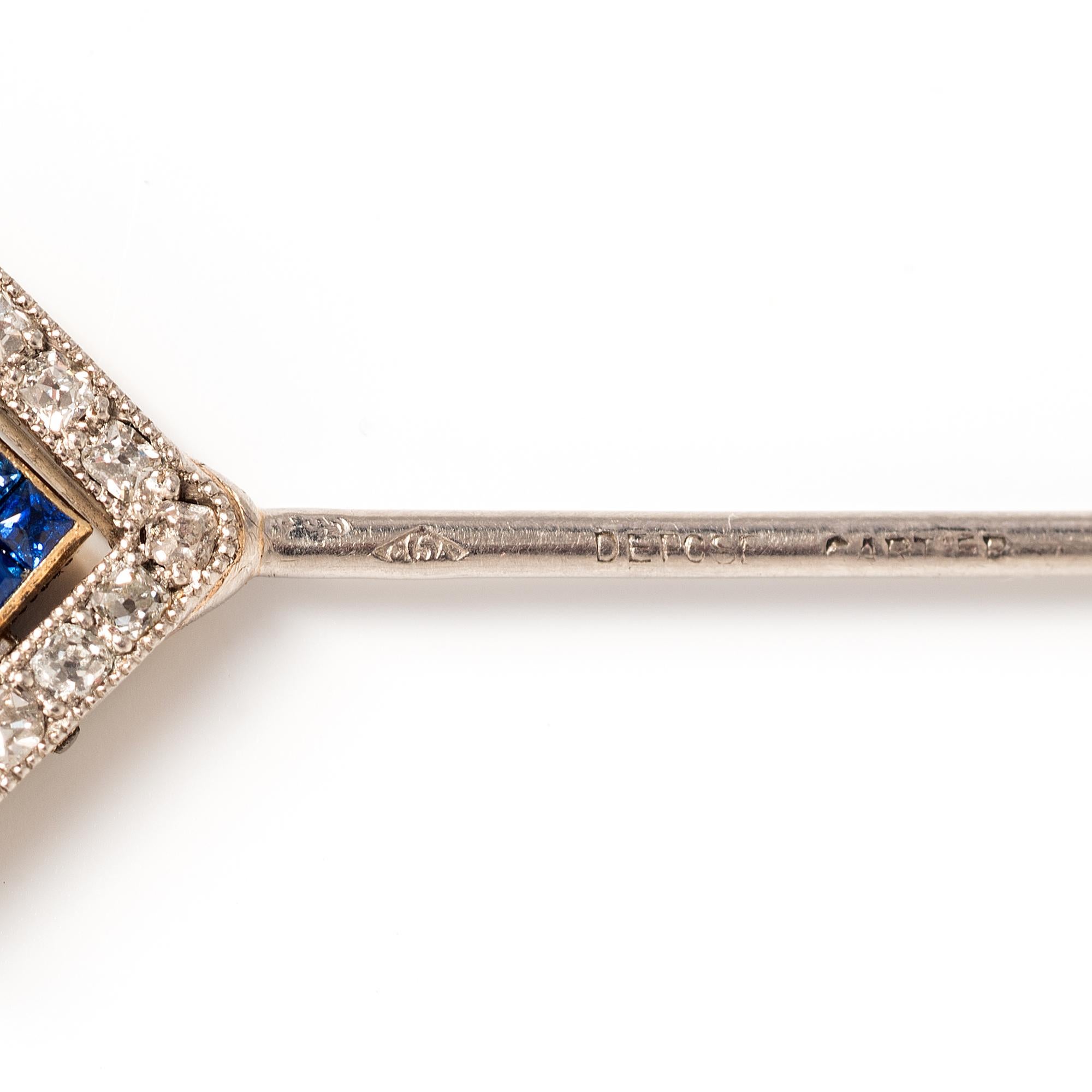 Cartier Double-Sided Stickpin, c. 1920 For Sale 2