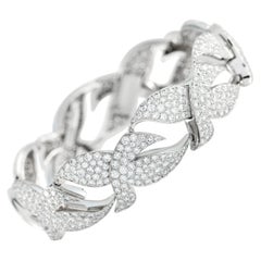 Cartier Dove of Peace 18K White Gold 15.0ct Diamond Bracelet CA07-122225