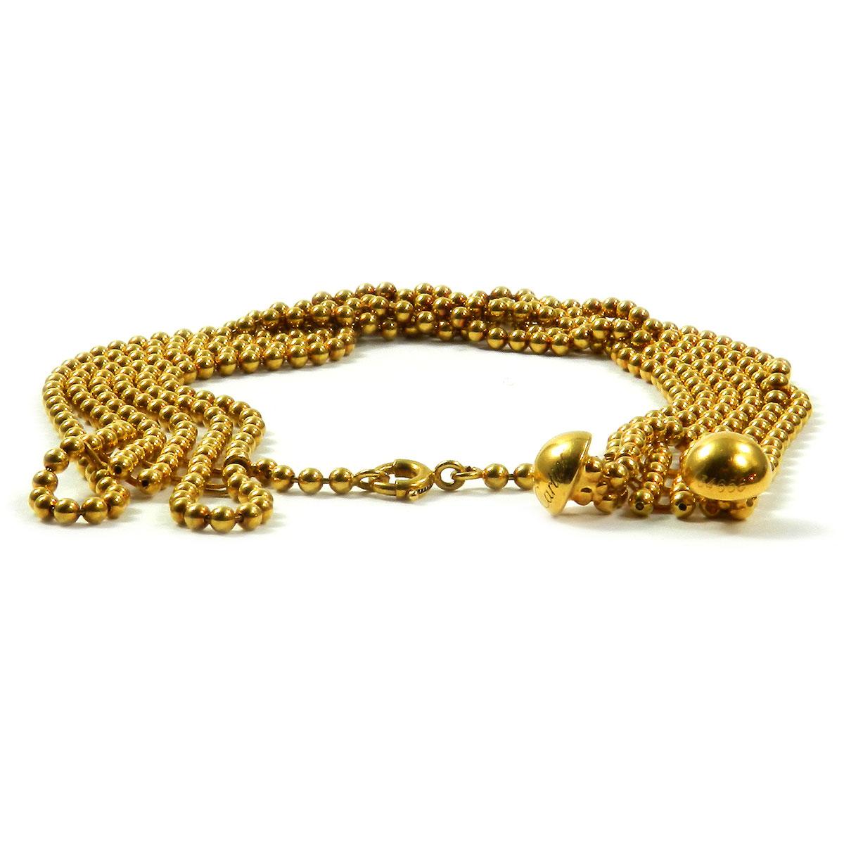 Cartier Draperie de Decolette 18 Karat Gold Six-Strand Bracelet In Good Condition In Goettingen, DE