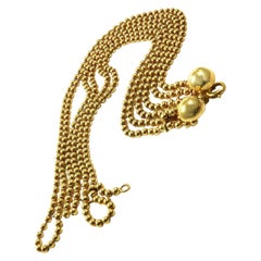 Vintage Cartier Draperie de Decolette 18 Karat Gold Six-Strand Bracelet