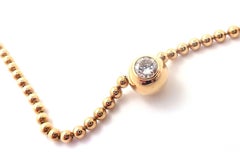 Cartier Draperie De Decollate Diamond Yellow Gold Chain Necklace