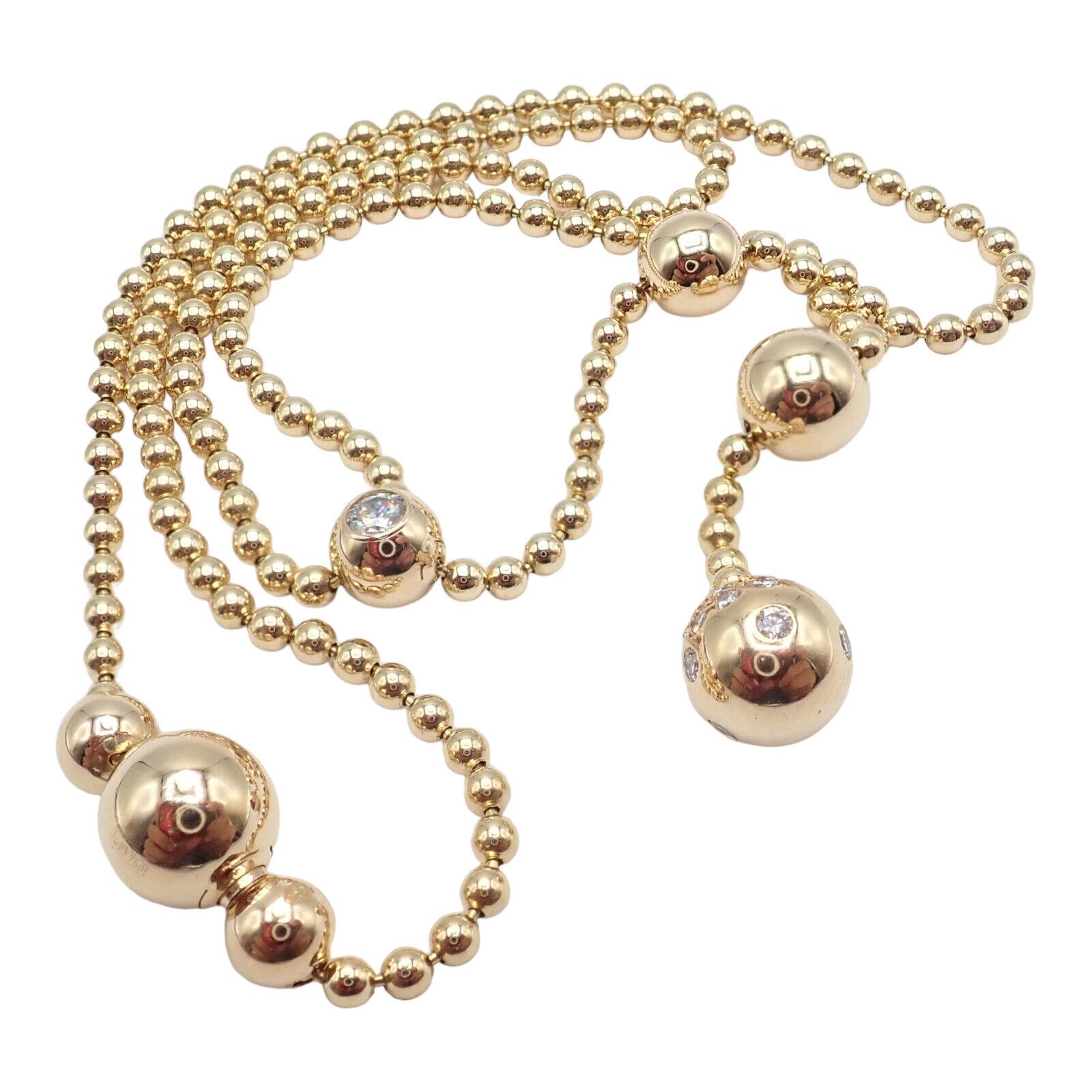 Or jaune 18k Diamant Draperie  Collier à une seule goutte de Décolette par Cartier.
Le collier Draperie de Decollate de Cartier dégage une élégance intemporelle. Réalisée en or jaune 18 carats, sa chaîne délicate met en valeur une série de diamants