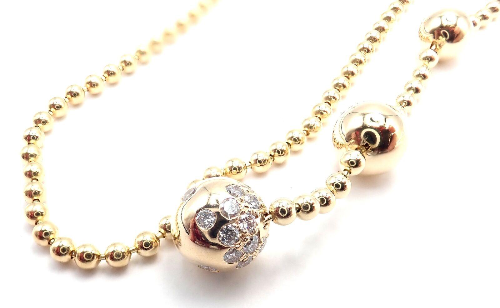 Cartier, collier Draperie de Decollate à une seule goutte en or jaune et diamants Excellent état - En vente à Holland, PA
