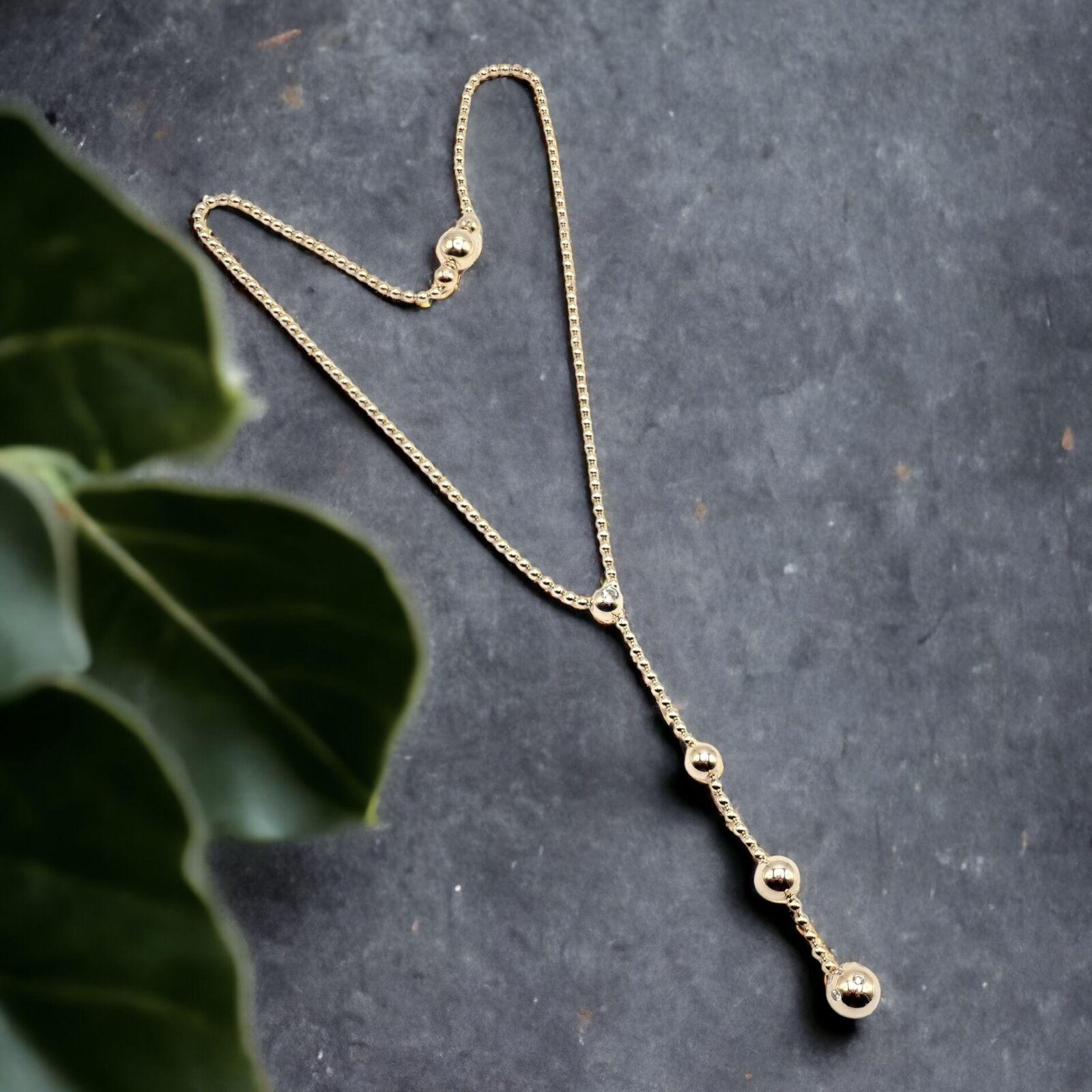 Cartier, collier Draperie de Decollate à une seule goutte en or jaune et diamants en vente 1