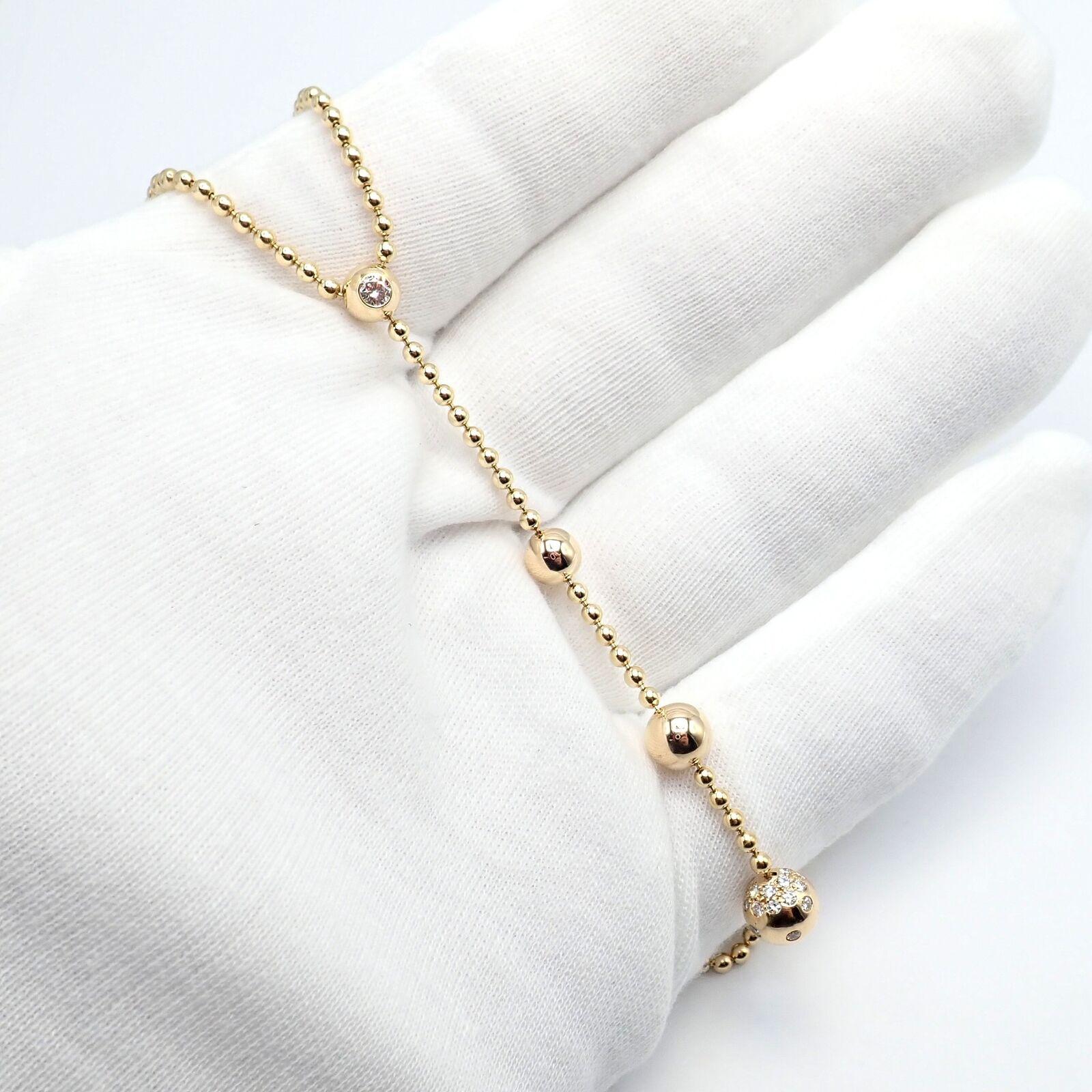 Cartier, collier Draperie de Decollate à une seule goutte en or jaune et diamants en vente 2