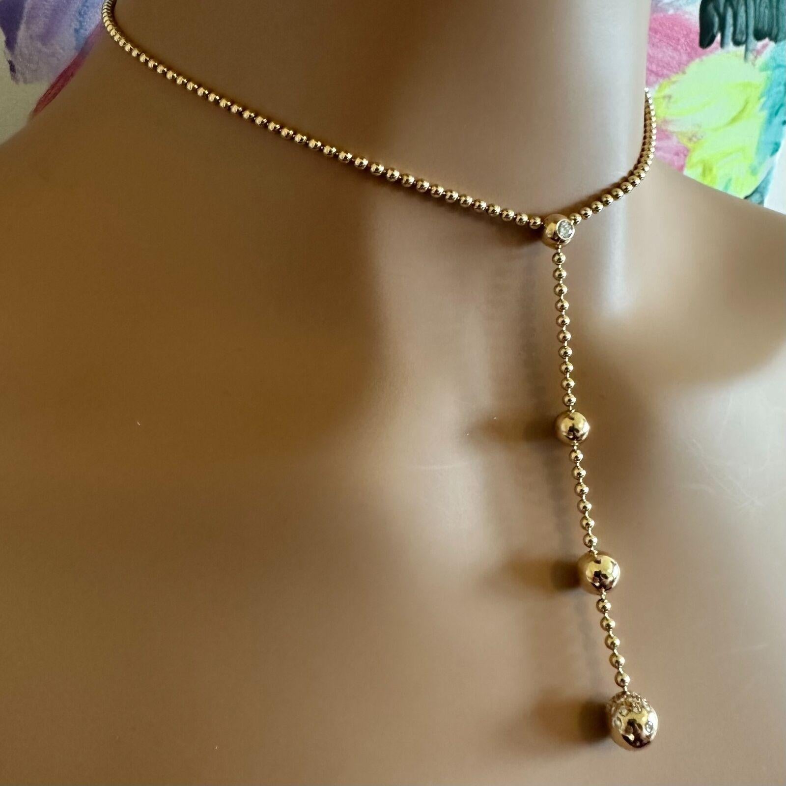 Cartier, collier Draperie de Decollate à une seule goutte en or jaune et diamants en vente 4