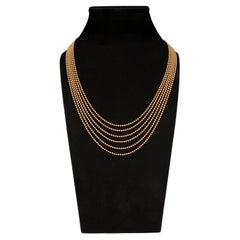 Collar Cartier Draperie De Décolleté Oro Amarillo 18 Quilates Múltiples Filamentos
